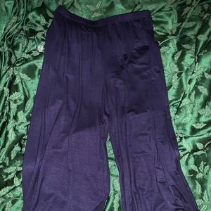 Black Jersey Culotte Pallazo Pants M NWOT